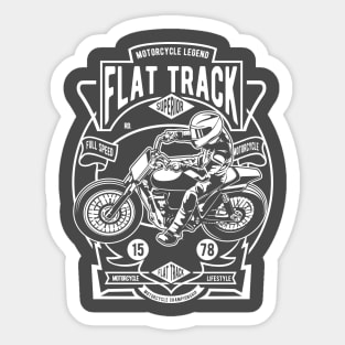 Flat Track Racer Sticker